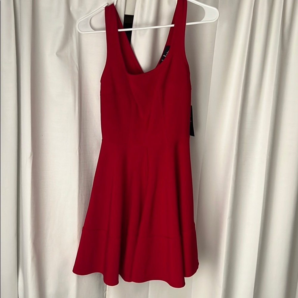 Red Lulus dress